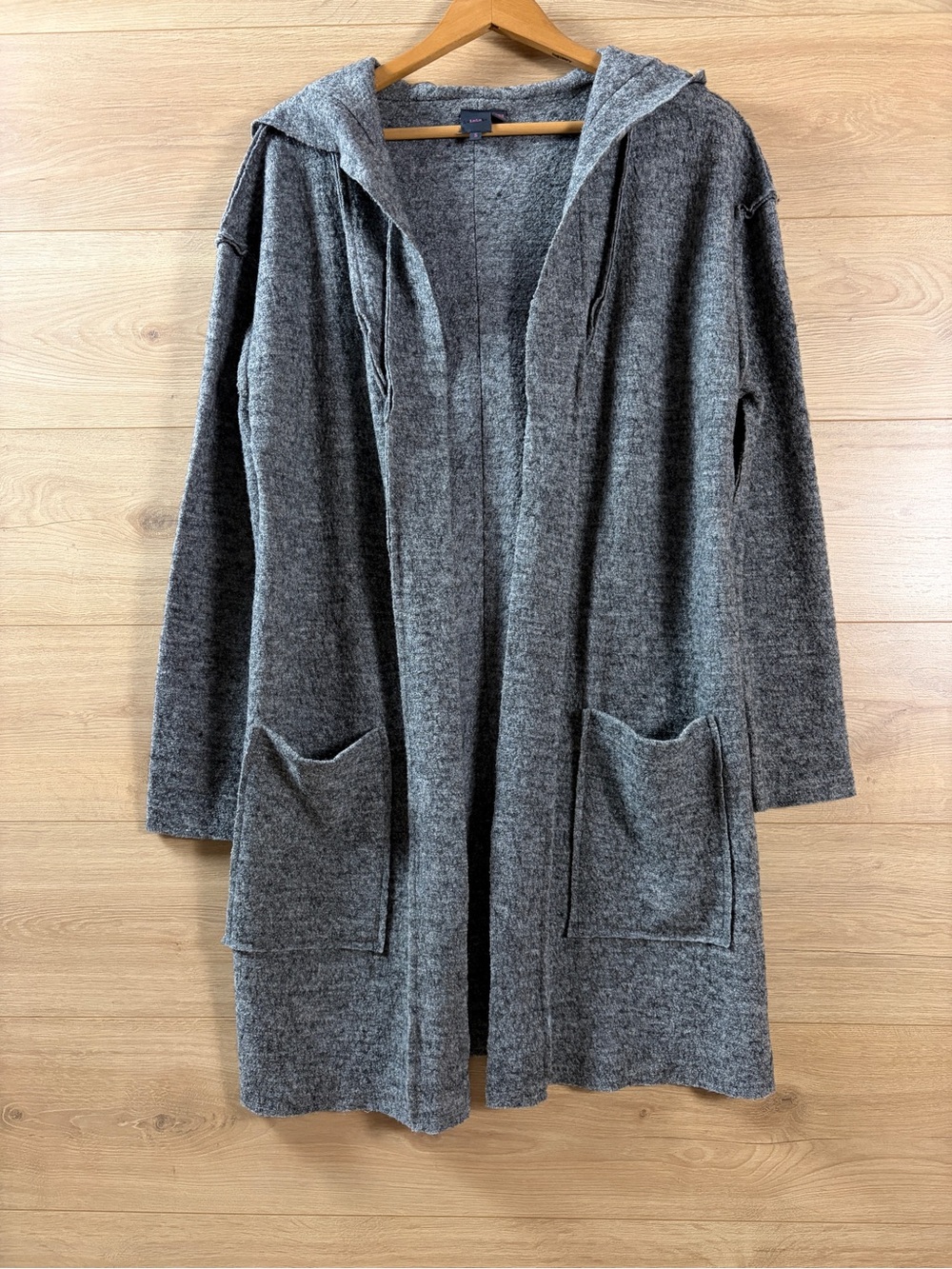 LuLu Women's Hooded Felted Wool Cardigan Small